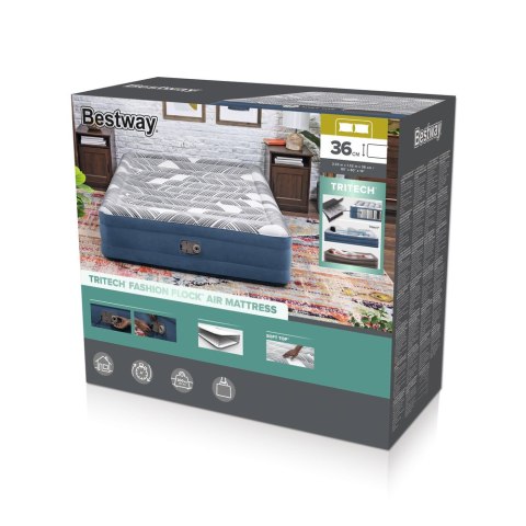 Dmuchany Materac 203 x 152 x 36 cm Bestway 6712Y Dmuchany Materac 203 x 152 x 36 cm Bestway 6712Y