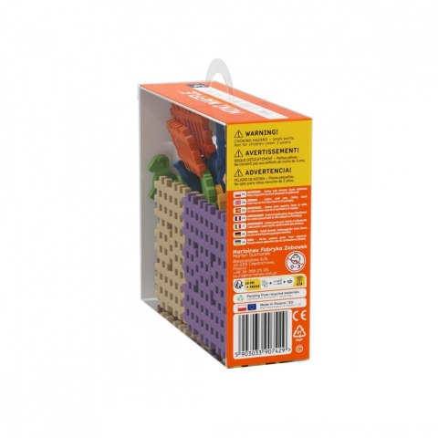 Klocki mini waffle - zwierzęta 62 elementy