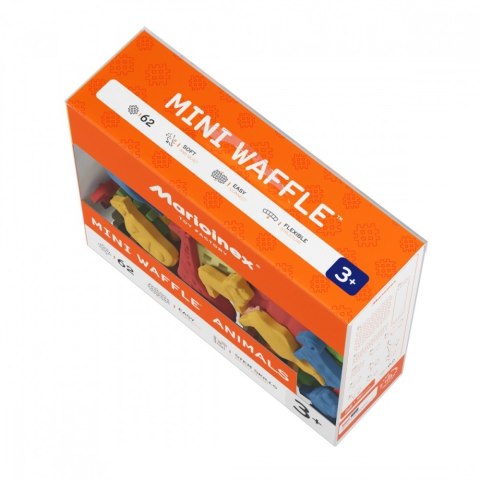 Klocki mini waffle - zwierzęta 62 elementy