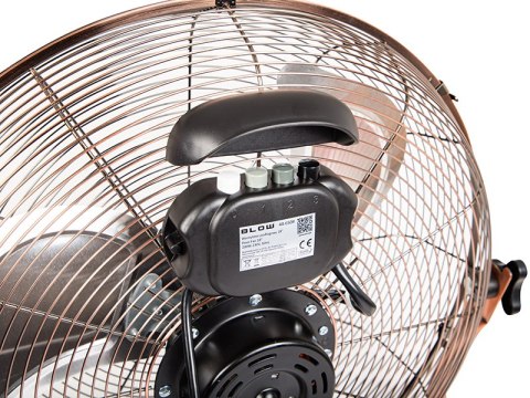 44-650# Wentylator podłogowy 18"/45cm 200w cyrkulator miedziany złoty