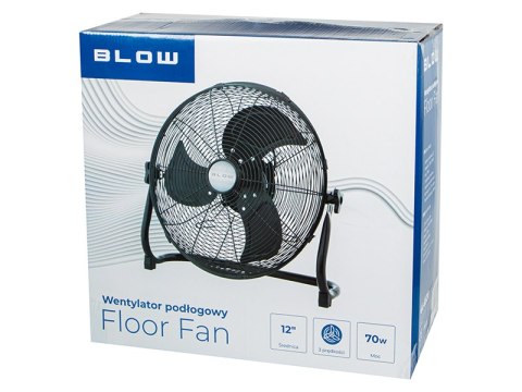 44-652# Wentylator podłogowy 12"/30cm 70w cyrkulator czarny