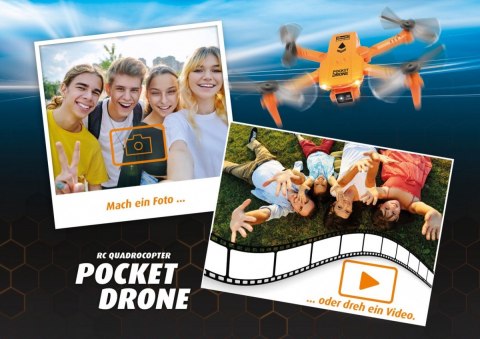 Dron rc quadrocopter pocket drone