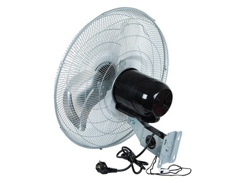 44-659# Wentylator ścienny 50cm 220w srebrny cyrkulator
