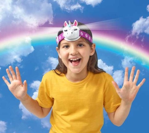 Latarka czołowa - jednorożec brainstorm