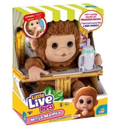 Maskotka interaktywna little live pets małpka Maskotka interaktywna little live pets małpka
