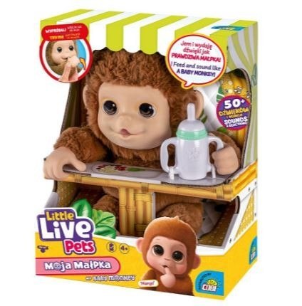 Maskotka interaktywna little live pets małpka Maskotka interaktywna little live pets małpka
