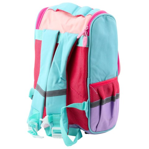 Plecak Szkolny Biały Kot Saszetka Z Ptaszkiem Zawieszka 21L