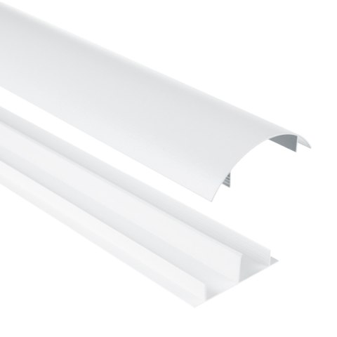 Aluminiowa listwa maskująca do kabli Maclean, 62x20x750mm, biała, MC-814 W