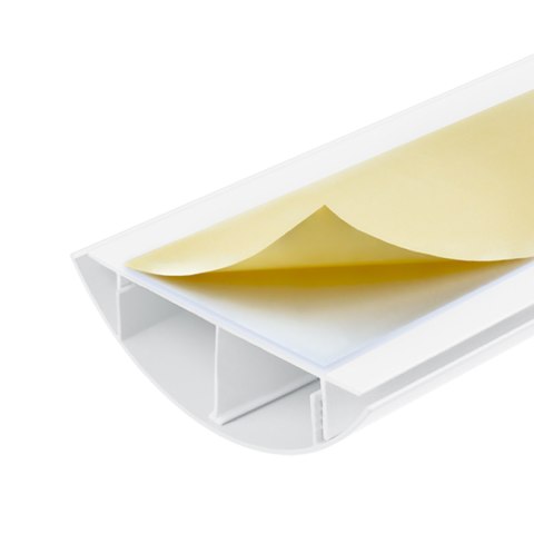 Aluminiowa listwa maskująca do kabli Maclean, 62x20x750mm, biała, MC-814 W