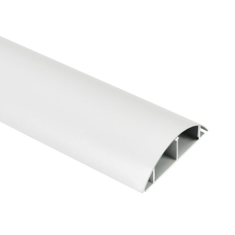 Aluminiowa listwa maskująca do kabli Maclean, 62x20x750mm, biała, MC-814 W