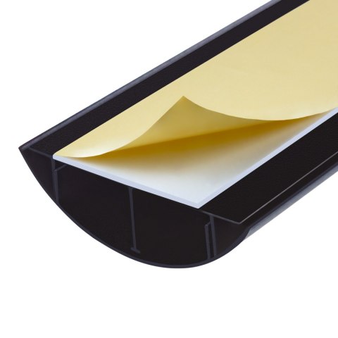 Aluminiowa listwa maskująca do kabli Maclean, 62x20x750mm, czarna, MC-814 B
