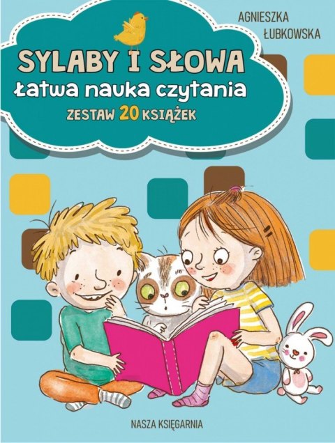 Książeczki sylaby i słowa. Łatwa nauka czytania - zestaw 20 książek