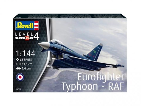 Model plastikowy samolot eurofighter typhoon raf 1/144