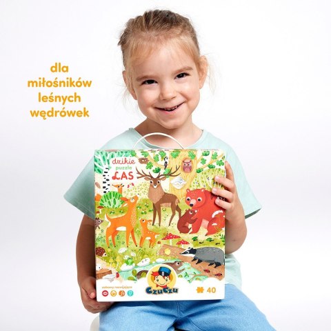 Puzzle dzikie puzzle - las 40 elementów