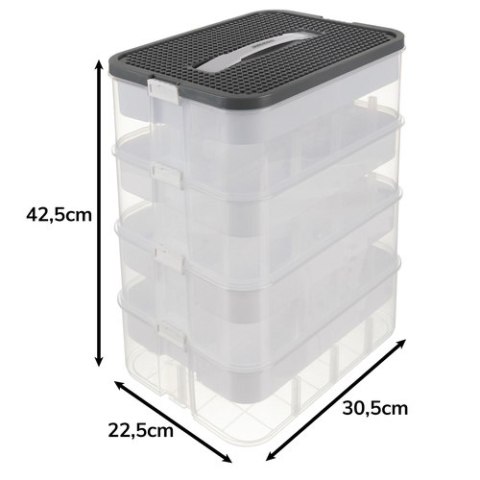 Pudełko na klocki- 3 poziomy Kruzzel 25757