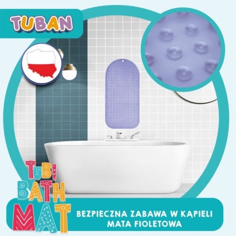 Mata kąpielowa antypoślizgowa fioletowa Mata kąpielowa antypoślizgowa fioletowa