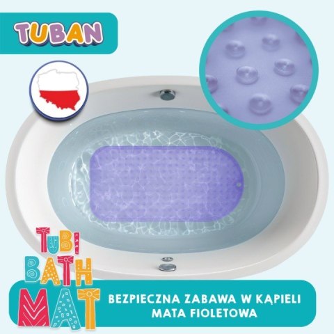 Mata kąpielowa antypoślizgowa fioletowa Mata kąpielowa antypoślizgowa fioletowa