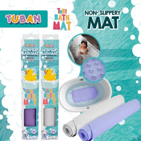 Mata kąpielowa antypoślizgowa fioletowa Mata kąpielowa antypoślizgowa fioletowa