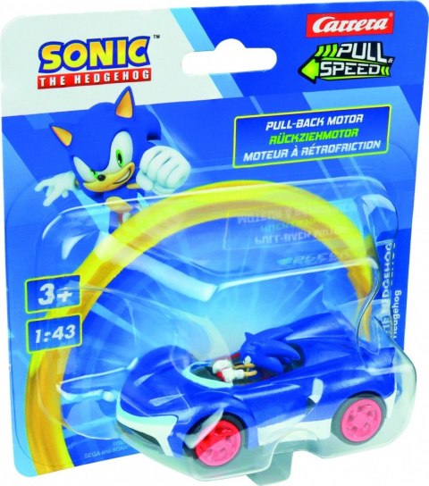 Pojazd pull & speed (pull-back) sonic - team sonic racing
