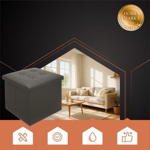 Pufa składana szara Ruhhy 25780