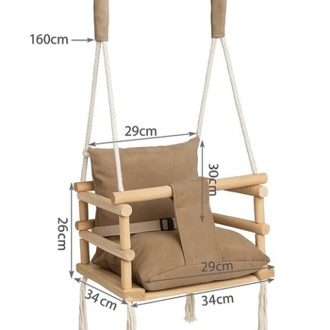 Huśtawka beżowa NEW H26685