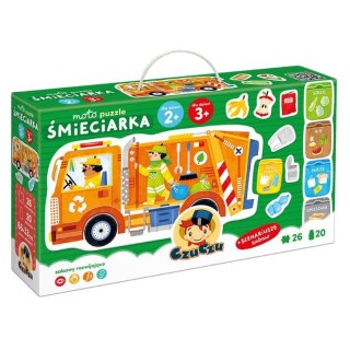 Puzzle moto - Śmieciarka 26 elementów