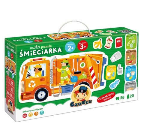 Puzzle moto - Śmieciarka 26 elementów