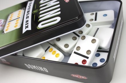 Gra domino klasyczne w puszce