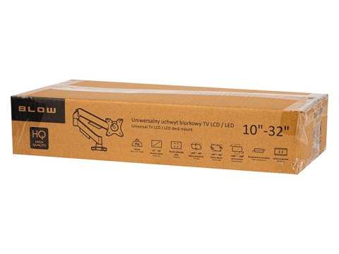 76-881# Uchwyt tv lcd hq 17"-32" do biurka z przegubem