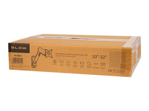 76-882# Uchwyt tv lcd hq 17"-32" naścienny z przegubem