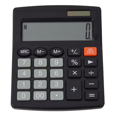 Kalkulator Biurowy Szkolny Klasyczny 8-Cyfrowy LCD Solar Czarny