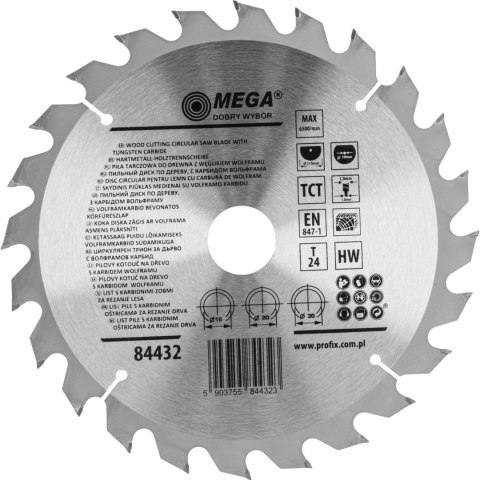 Piła tarczowa do drewna 210*24t*30/20/16mm Piła tarczowa do drewna 210*24t*30/20/16mm