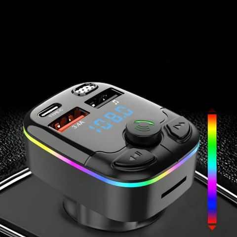 OG46 Transmiter bluetooth samochodowy rgb