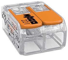 Złączka Wago 2-torowa, model: 221-412, od 0,20-4,00mm?, 5 szt