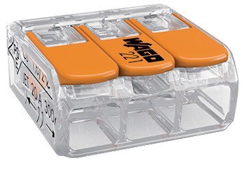 Złączka Wago 3-torowa, model: 221-413, od 0,20-4,00mm?, 5 szt