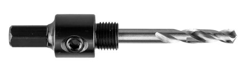 Adapter z wiertłem pilotującym do otwornic bi-metalowych 14-30 mm, Hex