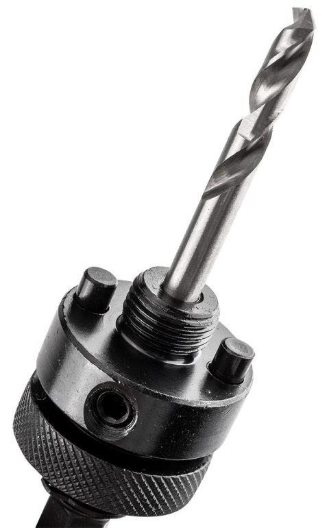 Adapter z wiertłem pilotującym do otwornic bi-metalowych 32-152 mm, Hex