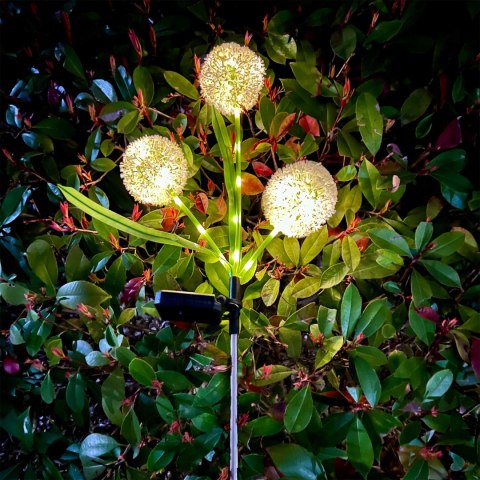 Ogrodowe ozdobne lampki solarne Rebel- czosnek ozdobny