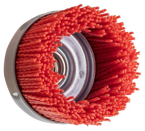 Szczotka nylonowa doczołowa 75 mm, M14