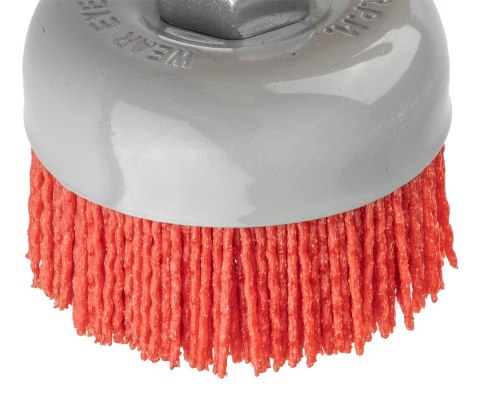 Szczotka nylonowa doczołowa 75 mm, M14