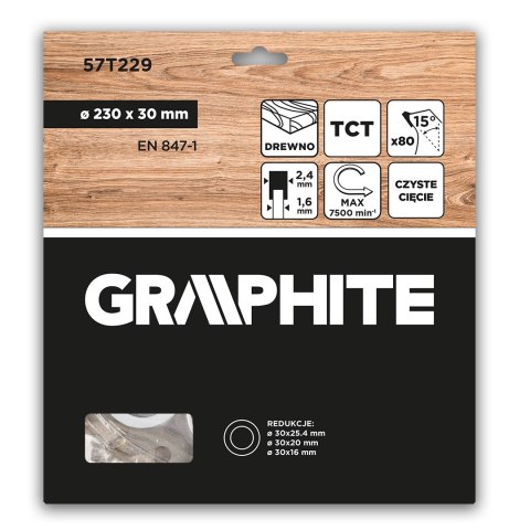 Tarcza do pilarki, widiowa, 230 x 30 mm, 80 zębów