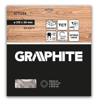 Tarcza do pilarki, widiowa, 315 x 30 mm, 40 zębów