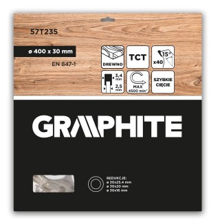 Tarcza do pilarki, widiowa, 400 x 30 mm, 40 zębów