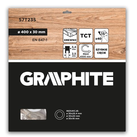 Tarcza do pilarki, widiowa, 400 x 30 mm, 40 zębów