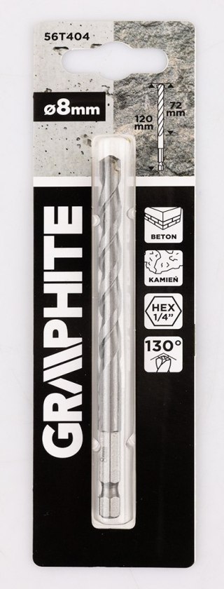 Wiertło do betonu Hex 8 mm