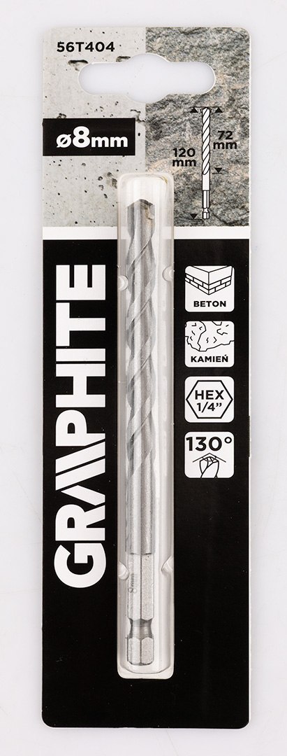 Wiertło do betonu Hex 8 mm