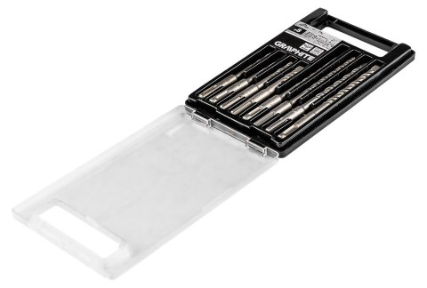 Zestaw wierteł do betonu SDS Plus z podwójną spiralą 5, 6, 8, 10 x 110 mm, 5, 6, 8, 10 x 160 mm