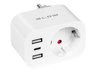 72-077# Inteligentne gniazdko sterowane wifi tuya 2x usb+usb-c