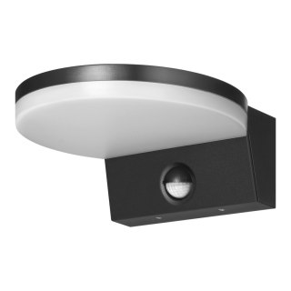 ASPEN LED 15W, oprawa ogrodowa z czujnikiem ruchu PIR, 1300lm, IP65, 4000K, czarna