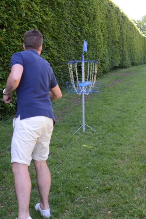 Kosz discgolf target start